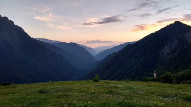 last night campsite view
