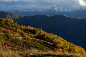 42 - Fall foliage along the Mestia - Ushguli trail, Svaneti, Georgia - photo by Meagan Neal