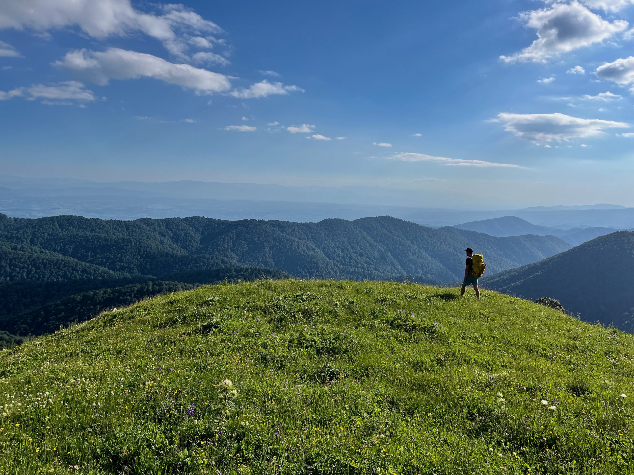 Admiring the views over Imereti.