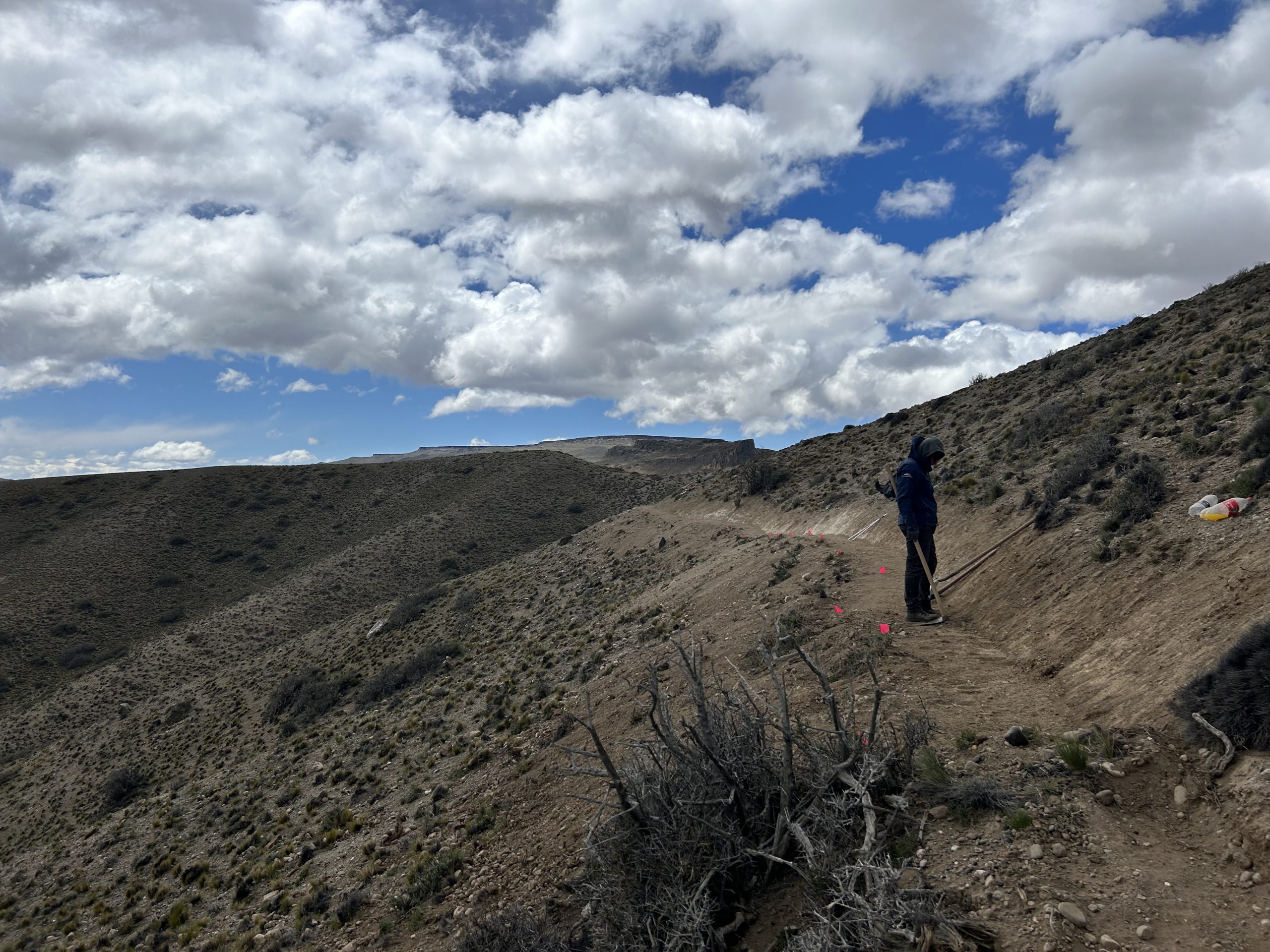 Trail builder in Patagonia