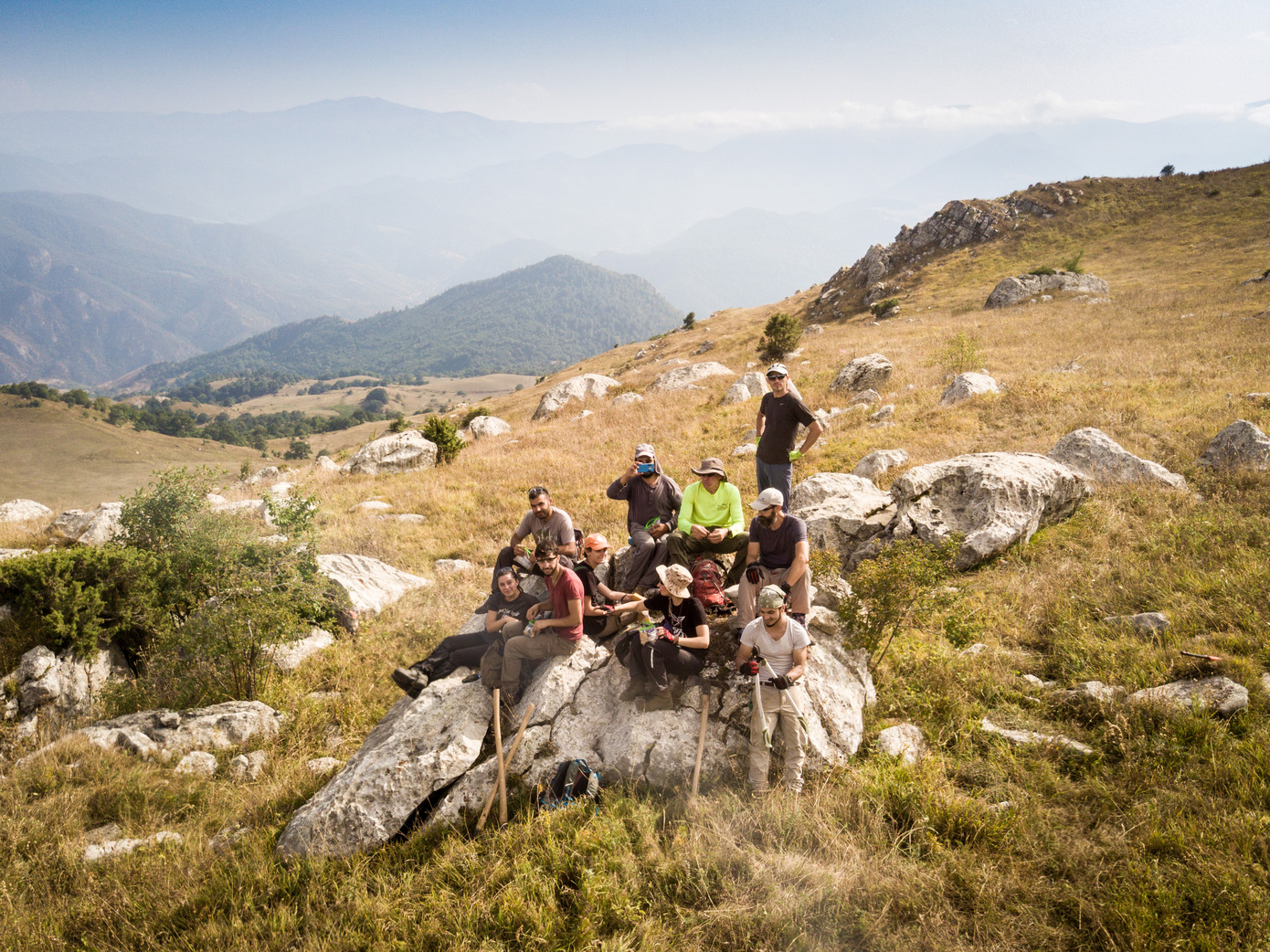 Local and international volunteers in Dilijan National Park, 2017.