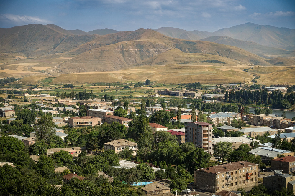 Hiking out of Sisian.
