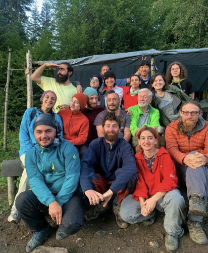 2024 CCC participants, trainers, and international volunteers in Zeskho, Georgia.