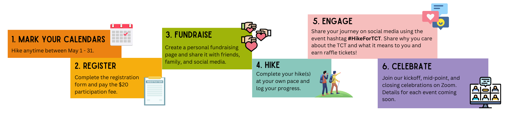 Hike-a-thon Infographic