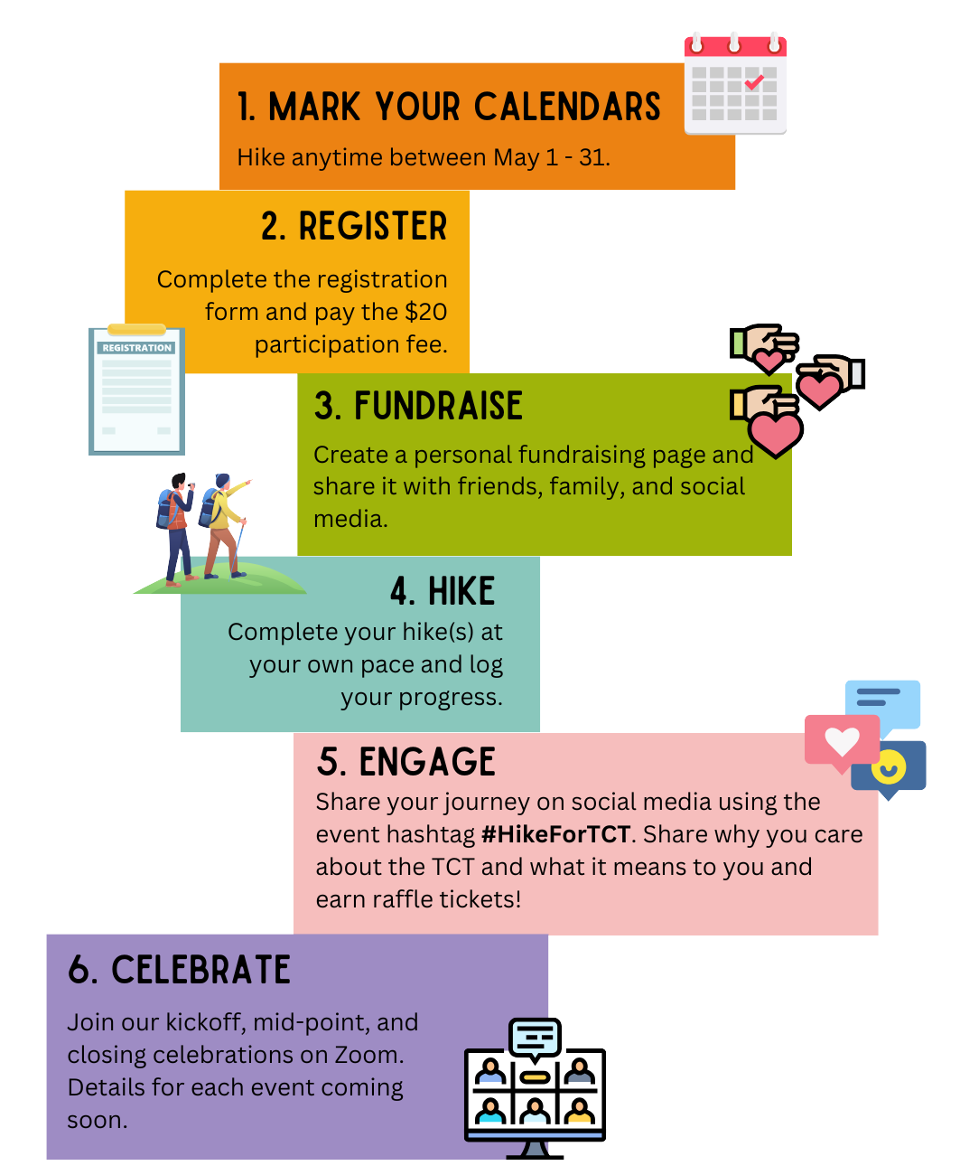 Hike-a-thon Infographic