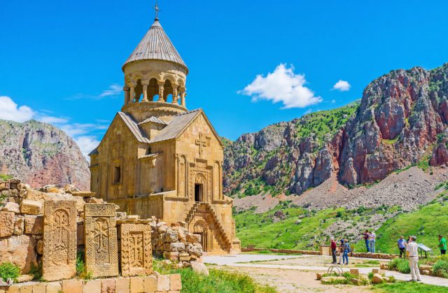 The religious art in Noravank Monastery