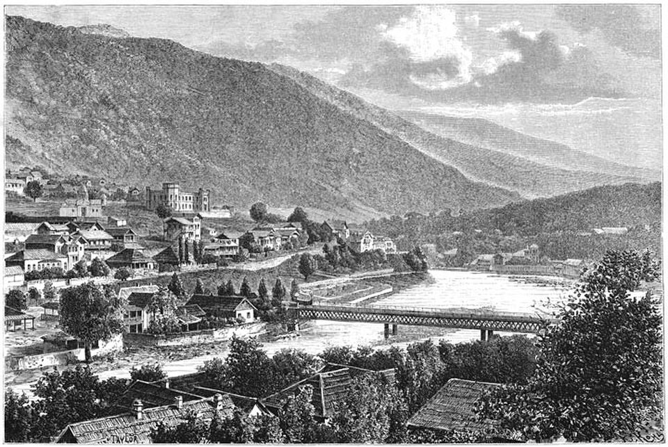 Historic photograph of Borjomi, Georgia