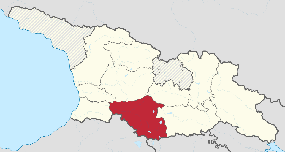 Map showing the location of Samtskhe-Javakheti within Georgia